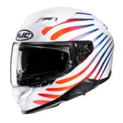 KASK MOTOCYKLOWY HJC F71 ZEN WHITE RED L