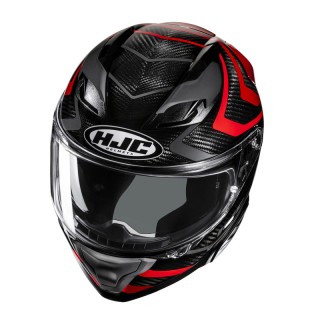 KASK MOTOCYKLOWY HJC F71 CARBON NEVIO BLACK RED S