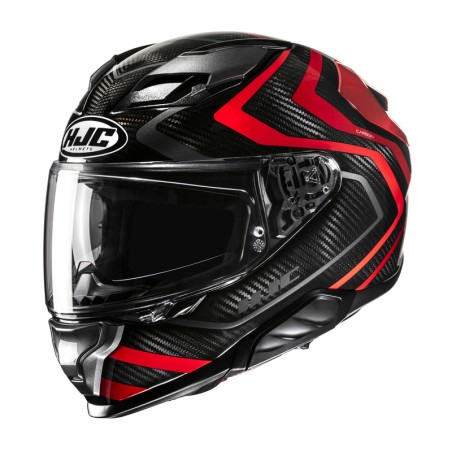 KASK MOTOCYKLOWY HJC F71 CARBON NEVIO BLACK RED M