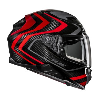 KASK MOTOCYKLOWY HJC F71 CARBON NEVIO BLACK RED M