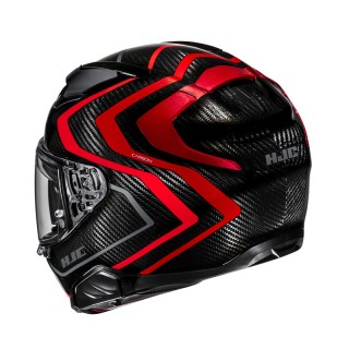 KASK MOTOCYKLOWY HJC F71 CARBON NEVIO BLACK RED L