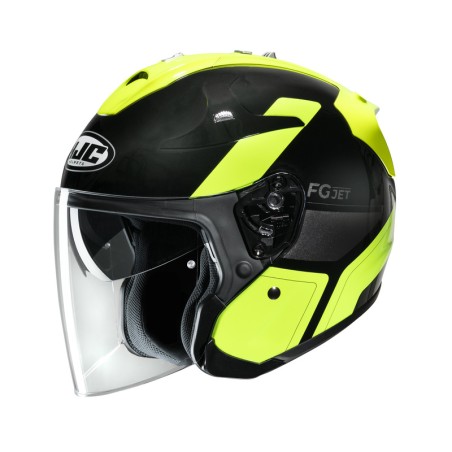 KASK MOTOCYKLOWY HJC FG-JET EPEN BLACK YELLOW S