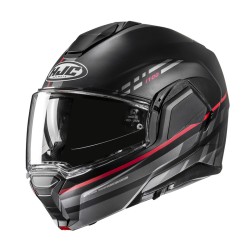 KASK MOTOCYKLOWY HJC I100 SYSMA BLACK RED M