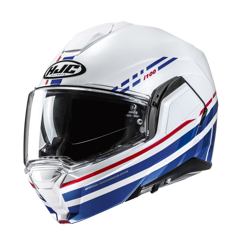 KASK MOTOCYKLOWY HJC I100 SYSMA WHITE BLUE M