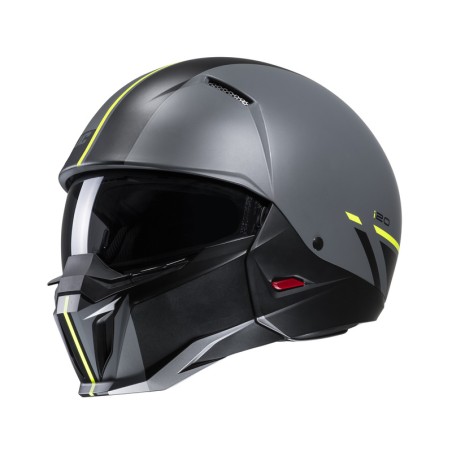 KASK MOTOCYKLOWY HJC I20 BATOL GREY YELLOW S