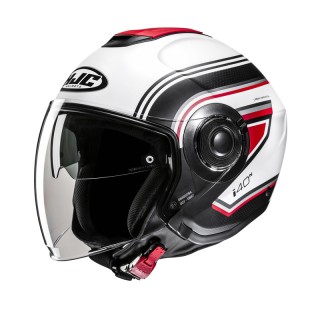 KASK MOTOCYKLOWY HJC I40N LINIA WHITE BLACK XXL