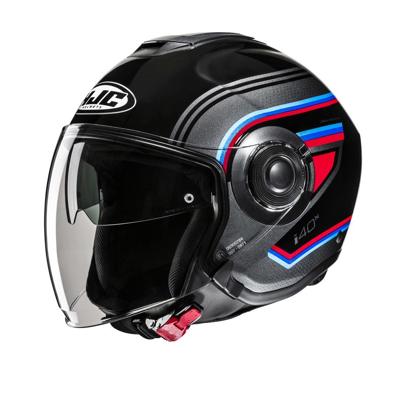 KASK MOTOCYKLOWY HJC I40N LINIA BLACK GREY S