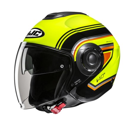 KASK MOTOCYKLOWY HJC I40N LINIA YELLOW BLACK S