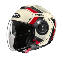 KASK MOTOCYKLOWY HJC I40N VELU BEIGE RED S