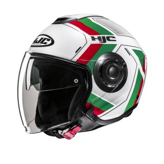 KASK MOTOCYKLOWY HJC I40N VELU WHITE GREEN XL