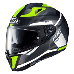 KASK MOTOCYKLOWY HJC I70 ELIM BLACK FLO GREEN XS