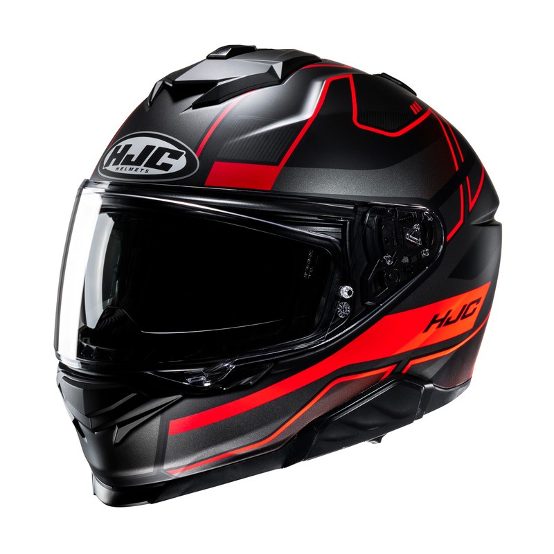 KASK MOTOCYKLOWY HJC I71 IORIX BLACK RED S