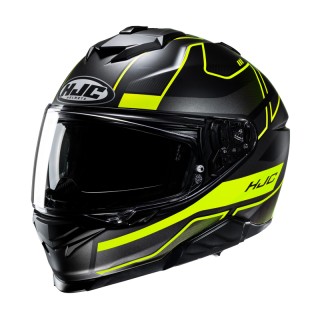KASK MOTOCYKLOWY HJC I71 IORIX BLACK YELLOW L