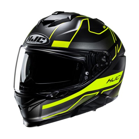 KASK MOTOCYKLOWY HJC I71 IORIX BLACK YELLOW L