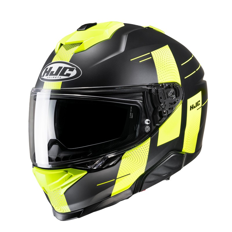 KASK MOTOCYKLOWY HJC I71 PEKA BLACK/YELLOW S
