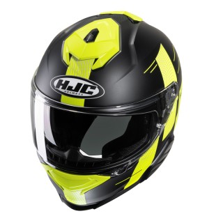 KASK MOTOCYKLOWY HJC I71 PEKA BLACK/YELLOW S