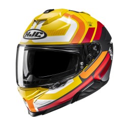 KASK MOTOCYKLOWY HJC I71 VIZ YELLOW RED L