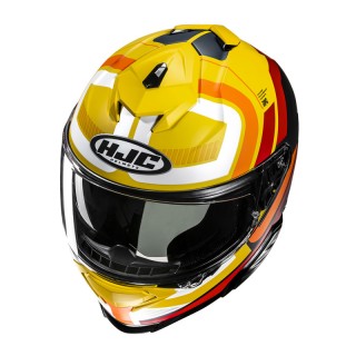 KASK MOTOCYKLOWY HJC I71 VIZ YELLOW RED XL