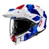 KASK MOTOCYKLOWY HJC I80 ROKI WHITE BLUE M