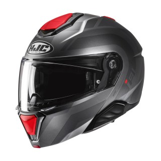 KASK MOTOCYKLOWY HJC I91 ARVEN GREY RED M