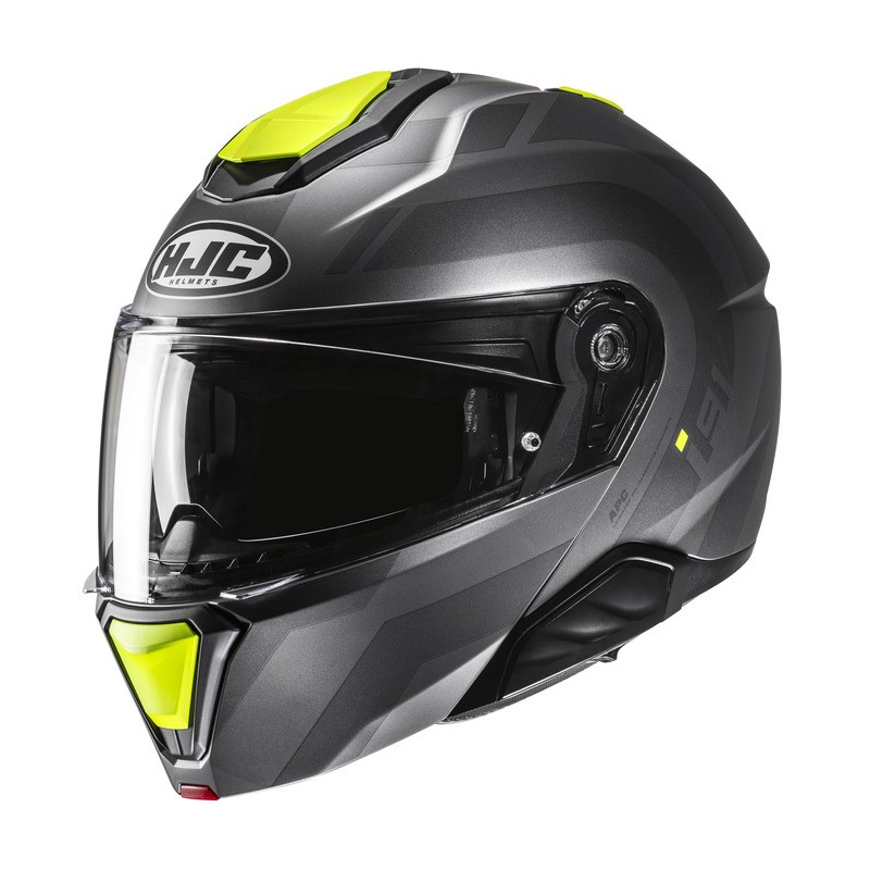 KASK MOTOCYKLOWY HJC I91 ARVEN GREY YELLOW S