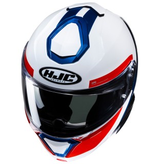 KASK MOTOCYKLOWY HJC I91 BINA WHITE BLUE XS