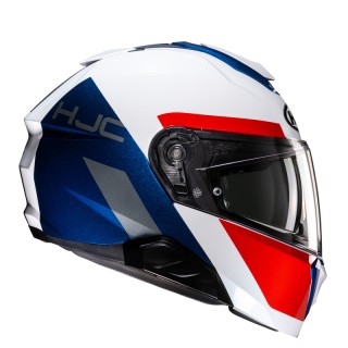 KASK MOTOCYKLOWY HJC I91 BINA WHITE BLUE XS