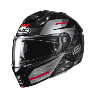 KASK MOTOCYKLOWY HJC I91 DUSK BLACK RED L