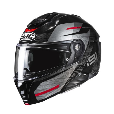 KASK MOTOCYKLOWY HJC I91 DUSK BLACK RED XL