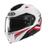 KASK MOTOCYKLOWY HJC I91 TRICUS WHITE RED L