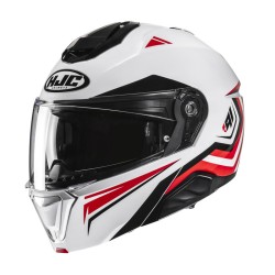 KASK MOTOCYKLOWY HJC I91 TRICUS WHITE RED XL
