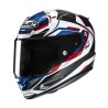 KASK MOTOCYKLOWY HJC RPHA12 BRELS BLACK WHITE BLUE XL
