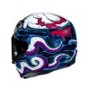 KASK MOTOCYKLOWY HJC RPHA12 KRAKEN WHITE BLUE S