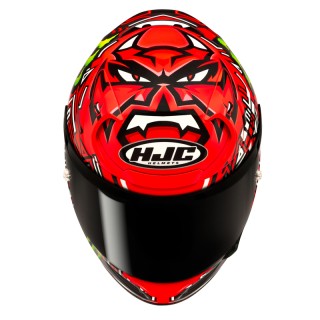 KASK MOTOCYKLOWY HJC RPHA12 QUARTARARO REPLICA 2 RED BLACK M
