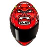KASK MOTOCYKLOWY HJC RPHA12 QUARTARARO REPLICA 2 RED BLACK L