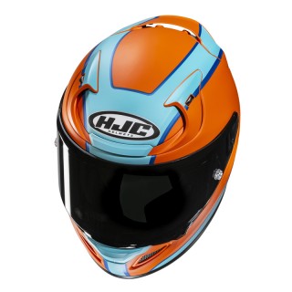 KASK MOTOCYKLOWY HJC RPHA12 RESPON ORANGE BLUE M