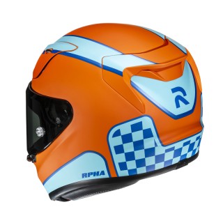 KASK MOTOCYKLOWY HJC RPHA12 RESPON ORANGE BLUE M