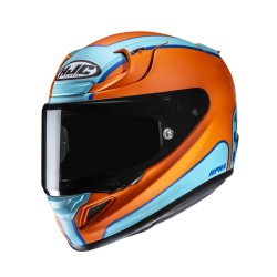 KASK MOTOCYKLOWY HJC RPHA12 RESPON ORANGE BLUE L