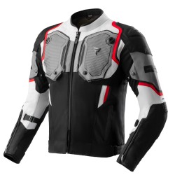 KURTKA MOTOCYKLOWA TEKSTYLNA REBELHORN BORG 2 BLACK GREY RED XL