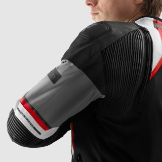 KURTKA MOTOCYKLOWA TEKSTYLNA REBELHORN BORG 2 BLACK GREY RED M