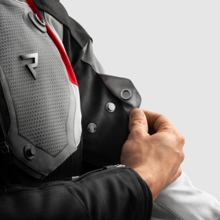 KURTKA MOTOCYKLOWA TEKSTYLNA REBELHORN BORG 2 BLACK GREY RED XL