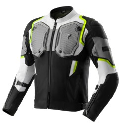 KURTKA MOTOCYKLOWA TEKSTYLNA REBELHORN BORG 2 BLACK GREY FLUO YELLOW XXL