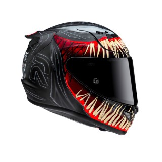 KASK MOTOCYKLOWY HJC RPHA12 VENOM 3 MARVEL BLACK RED XXL