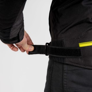KURTKA MOTOCYKLOWA TEKSTYLNA REBELHORN BORG BLACK DARK GREY FLUO YELLOW S