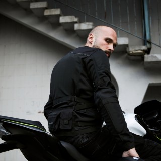 KURTKA MOTOCYKLOWA TEKSTYLNA REBELHORN BRUTALE BLACK XL