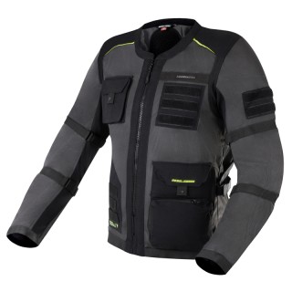 KURTKA MOTOCYKLOWA TEKSTYLNA REBELHORN BRUTALE DARK GREY BLACK FLUO YELLOW M