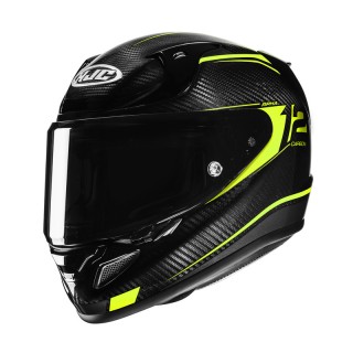KASK MOTOCYKLOWY HJC RPHA12 CARBON KERES BLACK YELLOW L