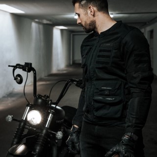 KURTKA MOTOCYKLOWA TEKSTYLNA REBELHORN BRUTALE DARK GREY BLACK FLUO YELLOW 5XL