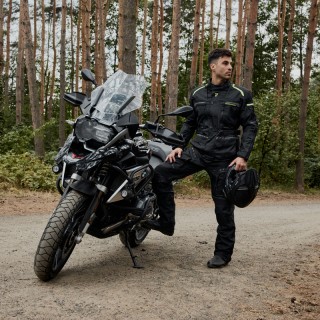 KURTKA MOTOCYKLOWA TEKSTYLNA REBELHORN CUBBY 4 BLACK FLUO YELLOW XXS