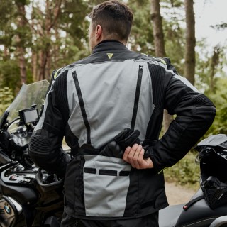 KURTKA MOTOCYKLOWA TEKSTYLNA REBELHORN CUBBY 4 BLACK GREY FLUO YELLOW XS